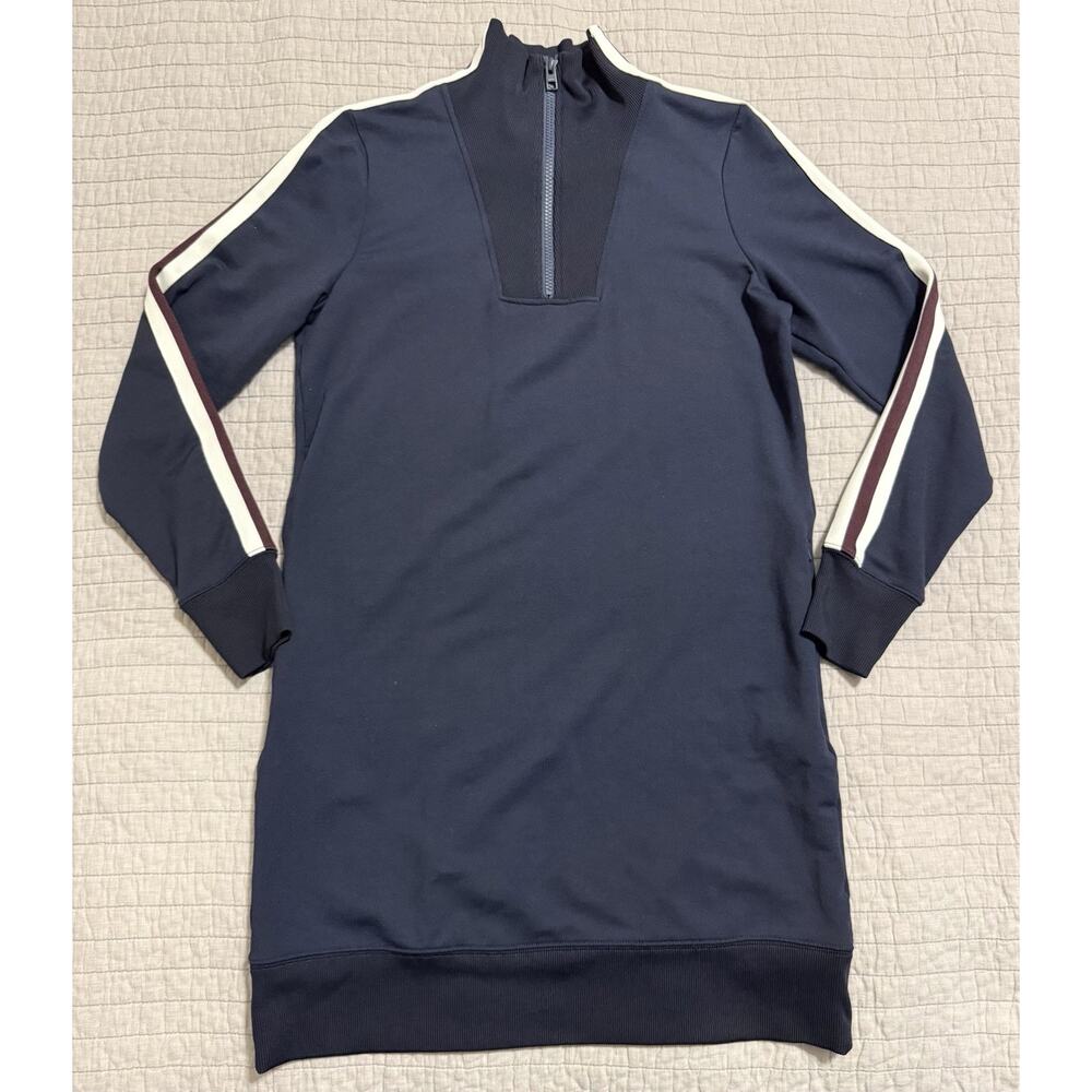 Athleta Circa Track Sweatshirt Dress Navy Size XS
